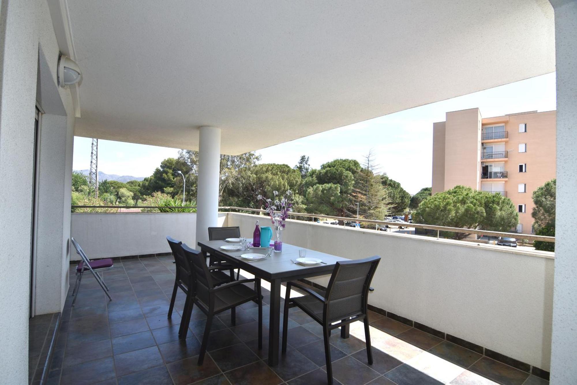 Apartment Rnet - Portomar 126 - En Santa Margarita, Roses: Gran Terraza, Aire Acondicionado, Parking. *